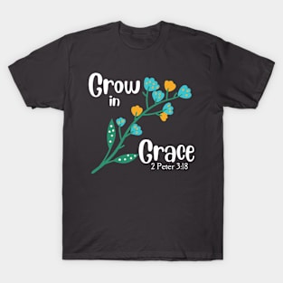 Grow in Grace Flower T-Shirt